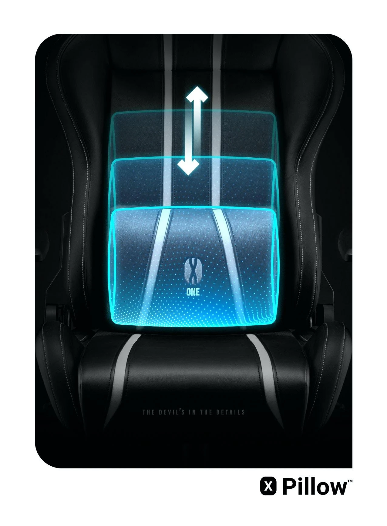 Žaidimų kėdė Diablo X-One 2.0 Gaming Chair King, Juoda-balta