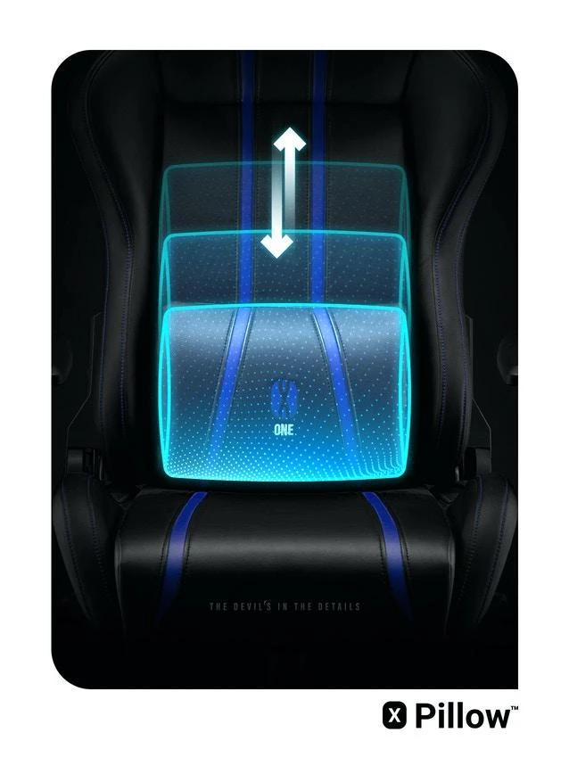 Žaidimų kėdė Diablo X-One 2.0 Gaming Chair Normal, Juoda-mėlyna