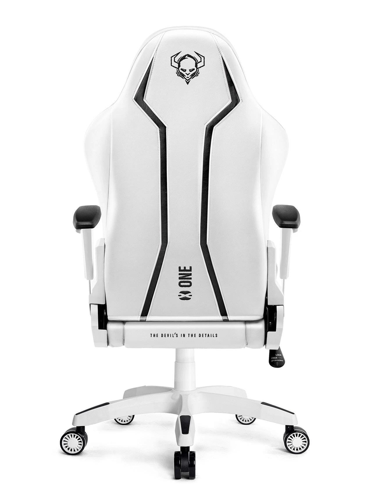 Žaidimų kėdė Diablo X-One 2.0 Gaming Chair King, Balta-juoda
