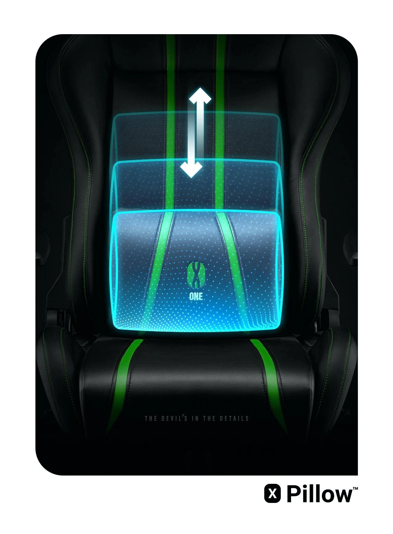 Diablo Chairs Žaidimų kėdė Diablo X-One 2.0 Gaming Chair Normal, Juoda-žalia