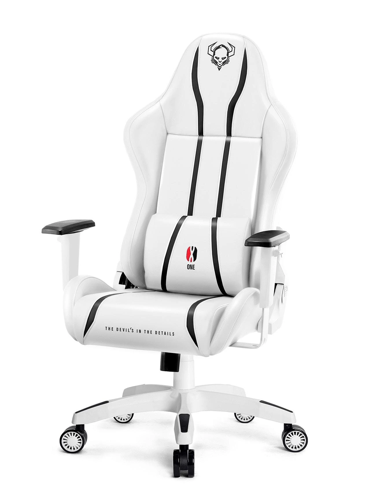 Žaidimų kėdė Diablo X-One 2.0 Gaming Chair King, Balta-juoda