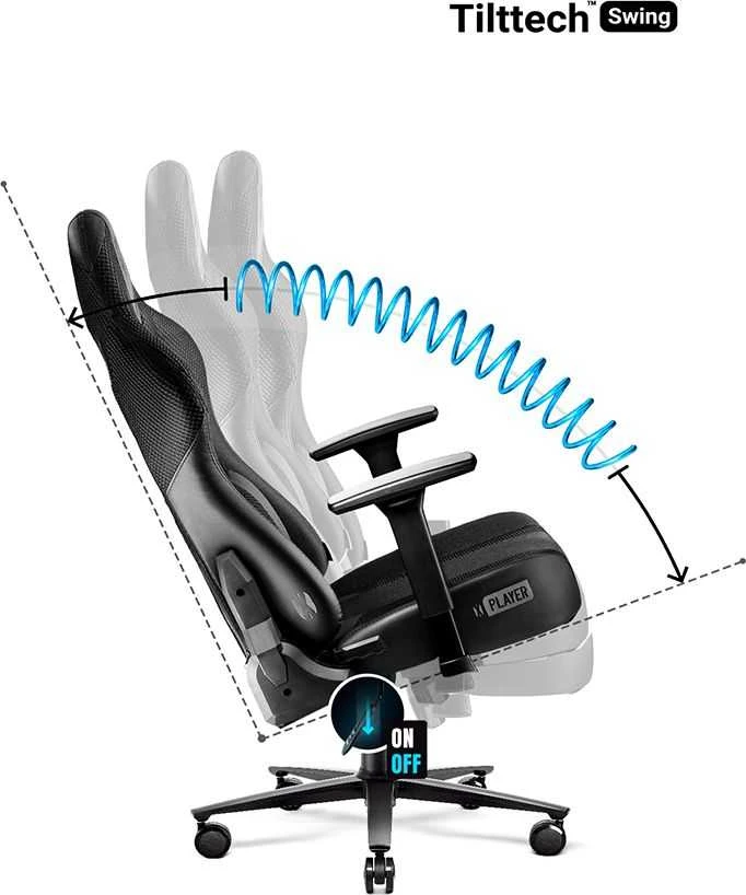 Žaidimų kėdė Diablo X-Player 2.0, spalva: juoda, dydis: "King"