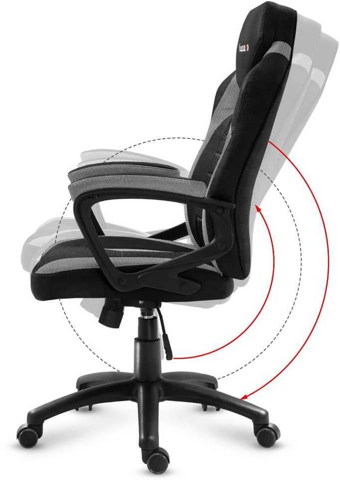 Žaidimų kėdė Huzaro Force 2.5 Mesh, Pilkos spalvos