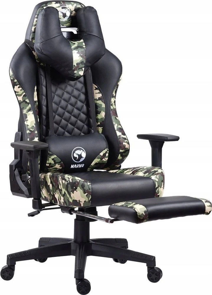 Žaidimų kėdė Marvo CH-134 Gaming Chair, Camouflage