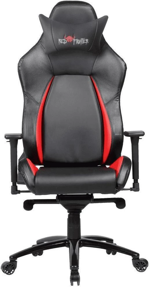 Red Fighter Žaidimų kėdė Raudona Fighter C2 Gaming Chair, Juoda
