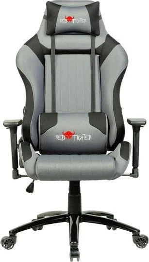 Red Fighter Žaidimų kėdė Raudona Fighter C3 Gaming Chair, Pilka