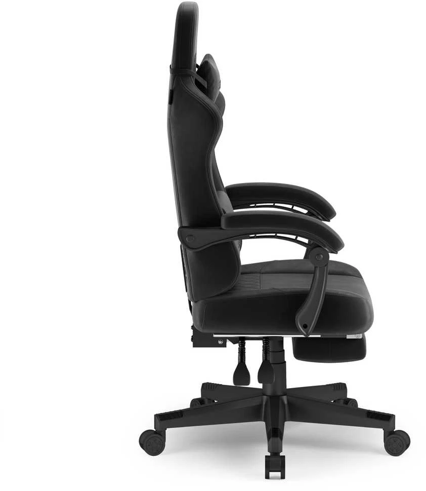 Žaidimų kėdė SENSE7 DEVON „Alcantara“, juoda