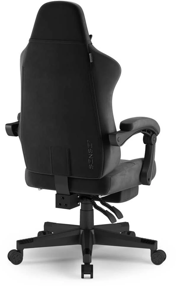 Žaidimų kėdė SENSE7 DEVON „Alcantara“, juoda
