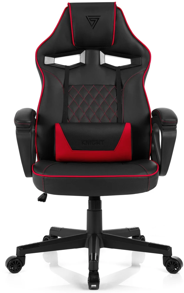 Žaidimų kėdė SENSE7 Knight, Raudona (odinė)