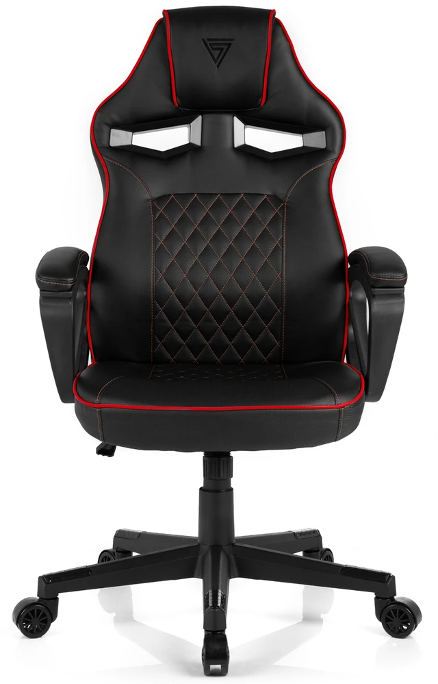 Žaidimų kėdė SENSE7 Knight, Raudona (odinė)