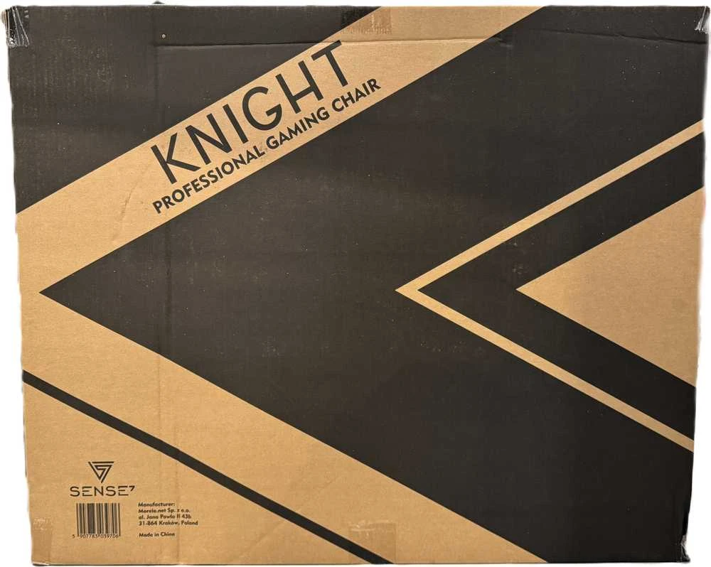 Žaidimų kėdė SENSE7 Knight, Pilka (odinė)