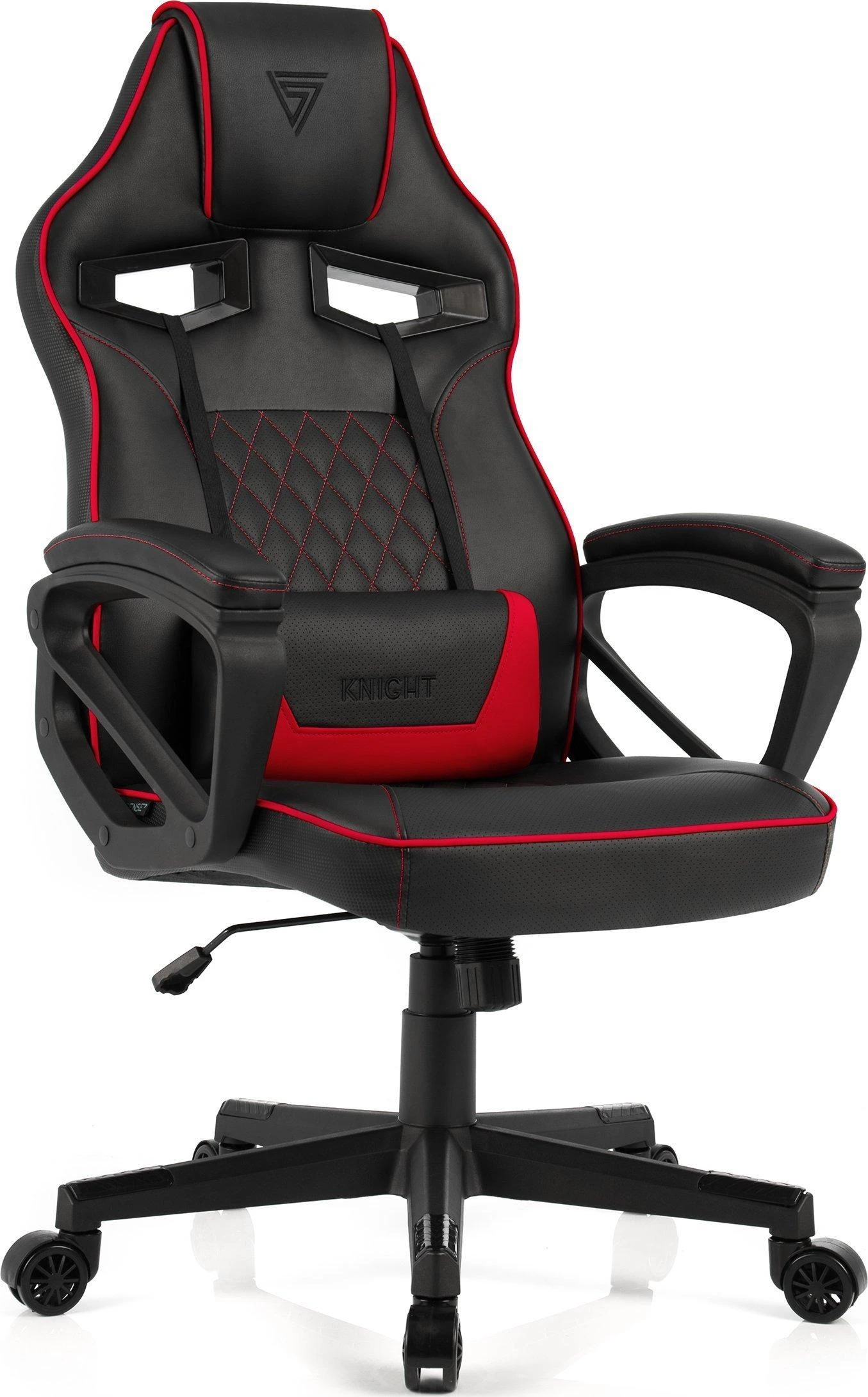 Žaidimų kėdė SENSE7 Knight, Raudona (odinė)