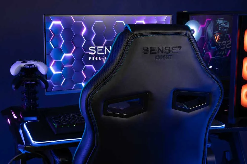 Žaidimų kėdė SENSE7 Knight, Raudona (odinė)