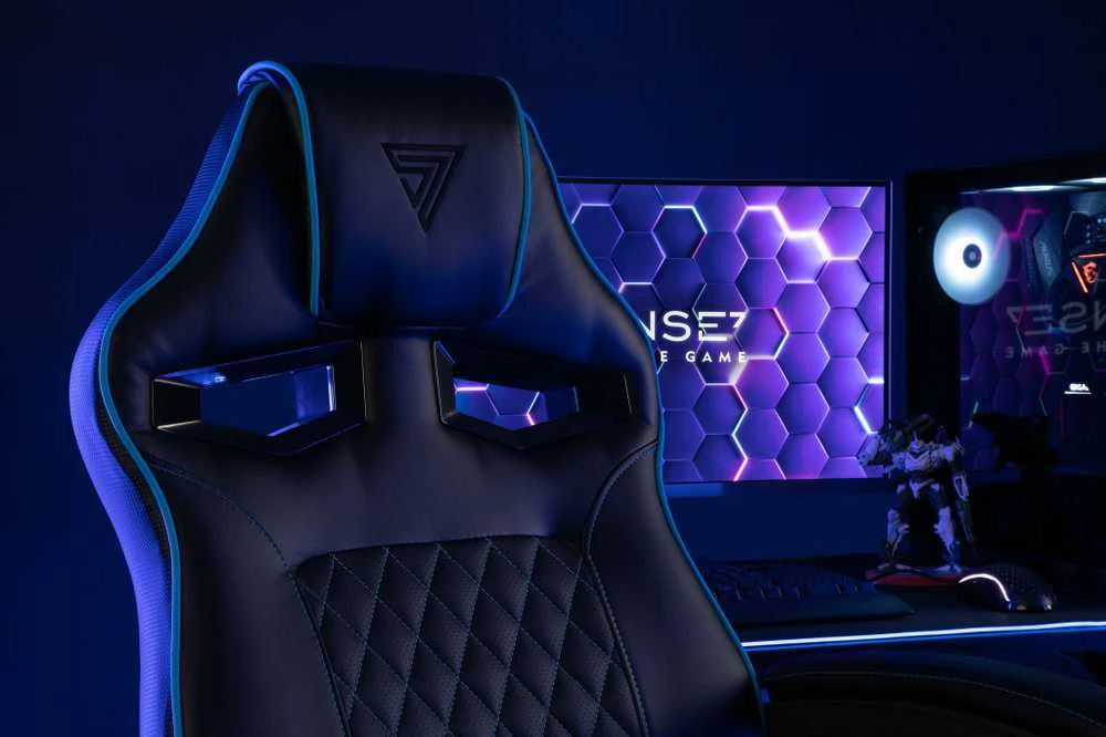 Žaidimų kėdė SENSE7 Knight, Raudona (odinė)