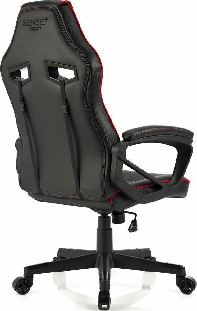 Žaidimų kėdė SENSE7 Knight, Raudona (odinė)