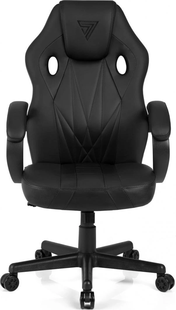 Žaidimų kėdė SENSE7 Prism, Juoda (odinė)