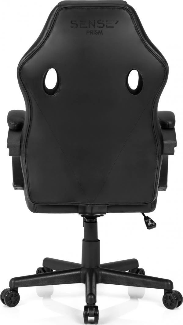 Žaidimų kėdė SENSE7 Prism, Juoda (odinė)