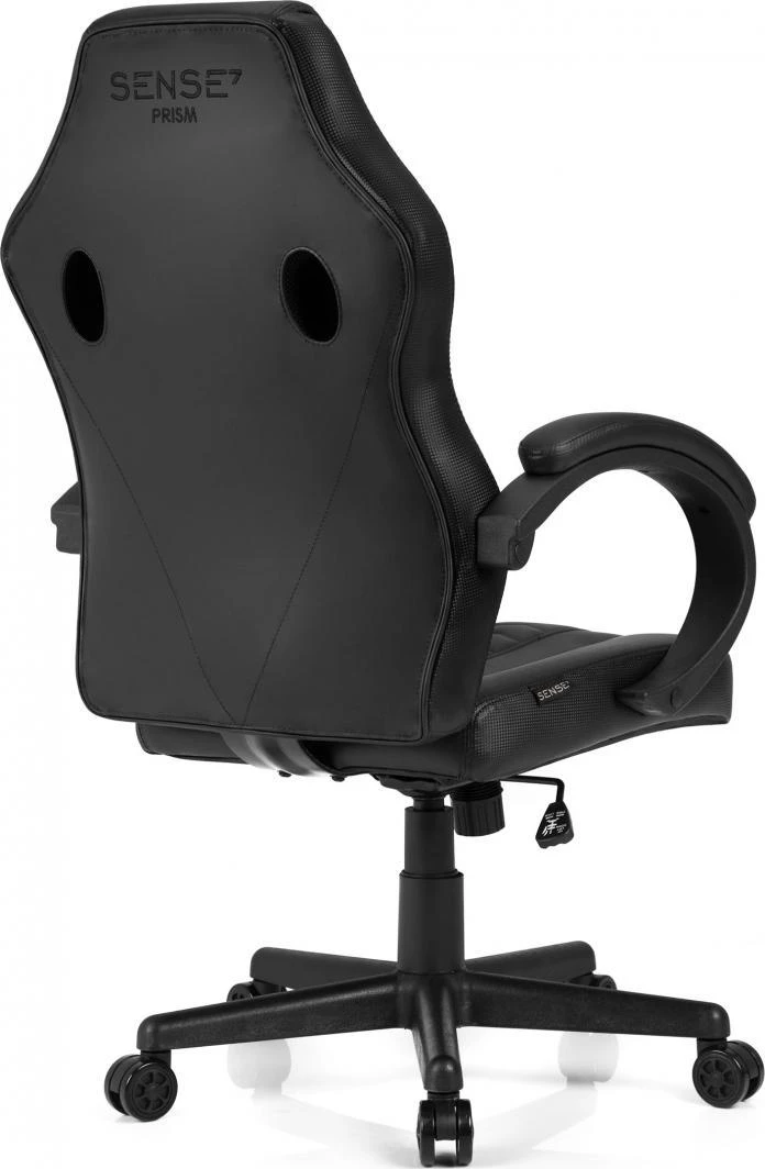 Žaidimų kėdė SENSE7 Prism, Juoda (odinė)
