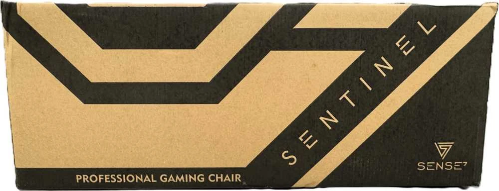 Žaidimų kėdė SENSE7 Sentinel, Juoda (odinė)