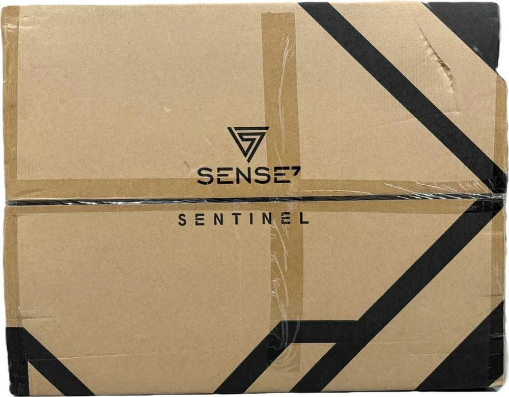 Žaidimų kėdė SENSE7 Sentinel, Juoda (odinė)