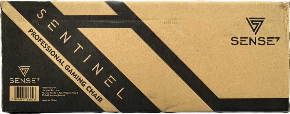 Žaidimų kėdė SENSE7 Sentinel, Juoda (odinė)