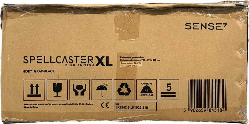 Žaidimų kėdė SENSE7 Spellcaster FUKU mat (Pažeista pakuotė)