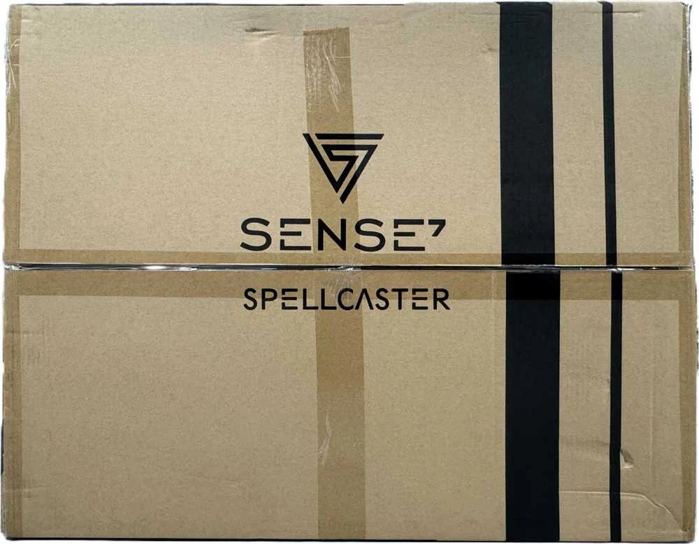 Žaidimų kėdė SENSE7 Spellcaster, Mėlyna (odinė)