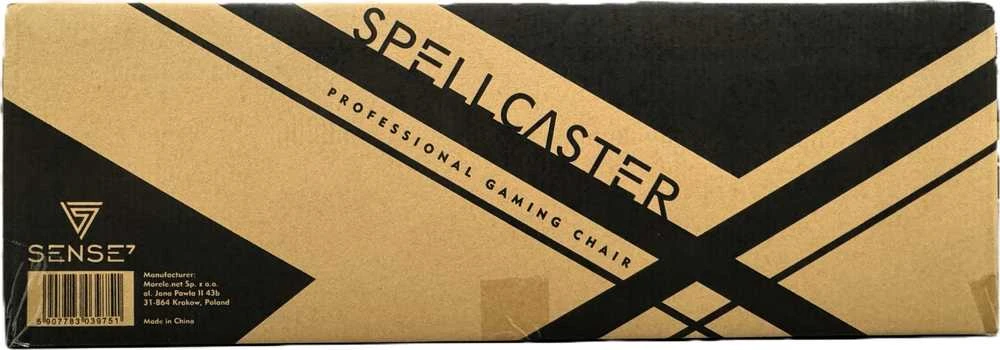 Žaidimų kėdė SENSE7 Spellcaster, Mėlyna (odinė)