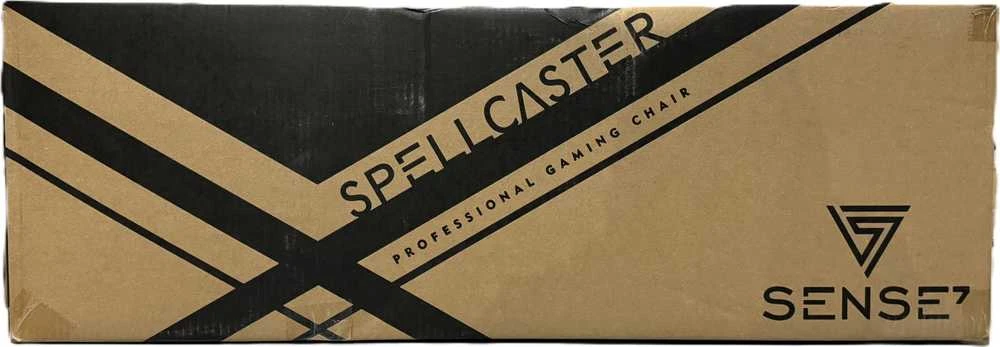 Žaidimų kėdė SENSE7 Spellcaster, Juoda (odinė)