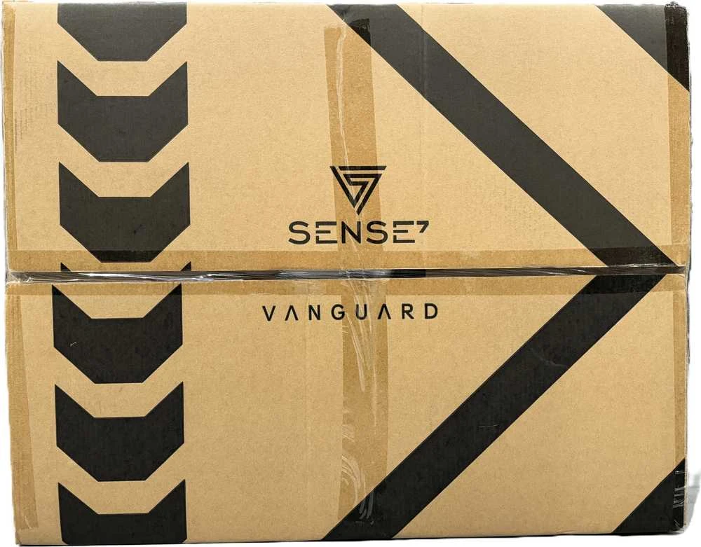 Žaidimų kėdė SENSE7 Vanguard, Juoda (medžiaginė)