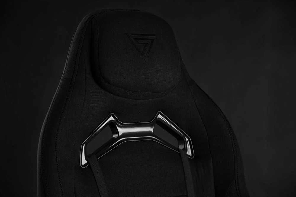 Žaidimų kėdė SENSE7 Vanguard, Juoda (medžiaginė)