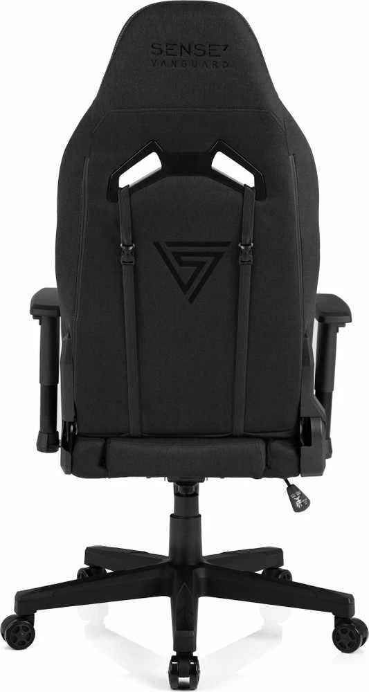 Žaidimų kėdė SENSE7 Vanguard, Juoda (medžiaginė)