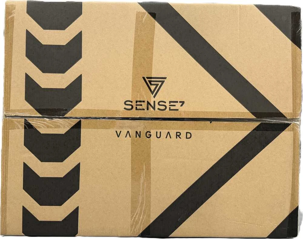 Žaidimų kėdė SENSE7 Vanguard, Juoda (odinė)