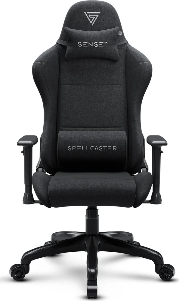 Žaidimų kėdė SENSE7 Spellcaster FUKU, Juoda (medžiaginė)