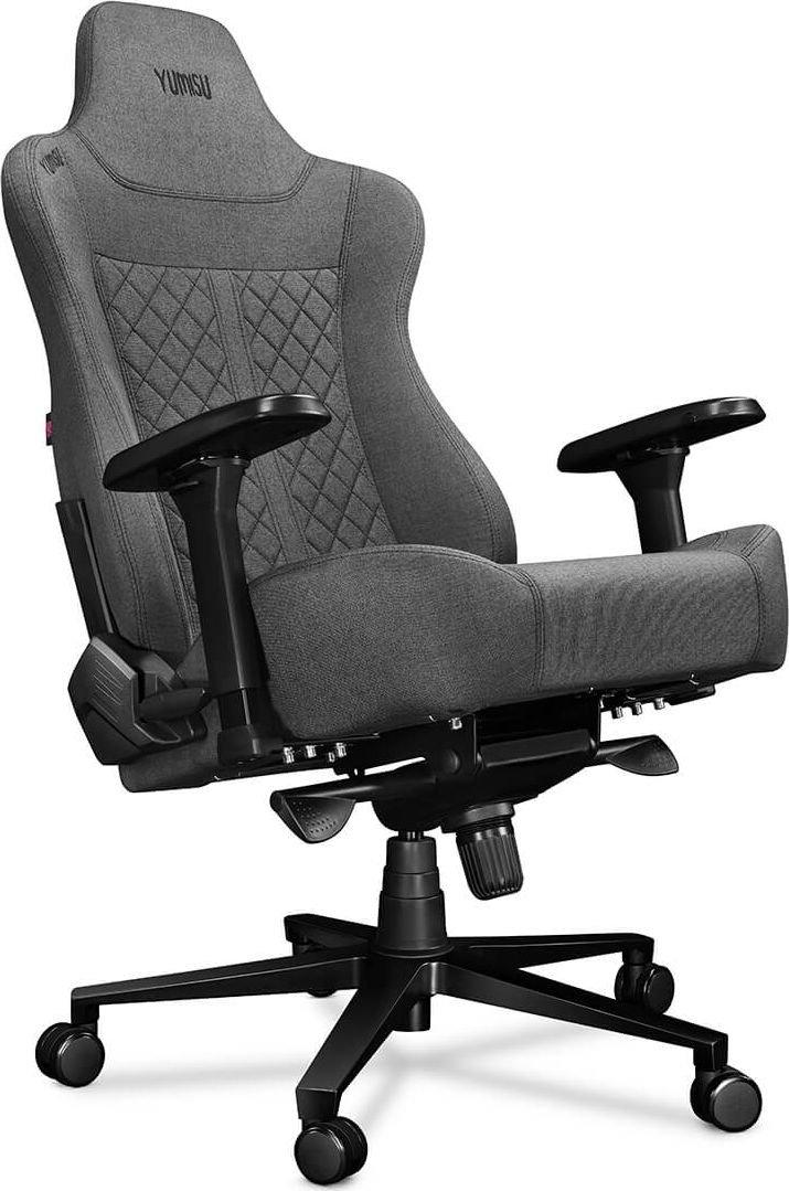 Žaidimų kėdė Yumisu 2052 Fabric Gaming Chair, Pilka