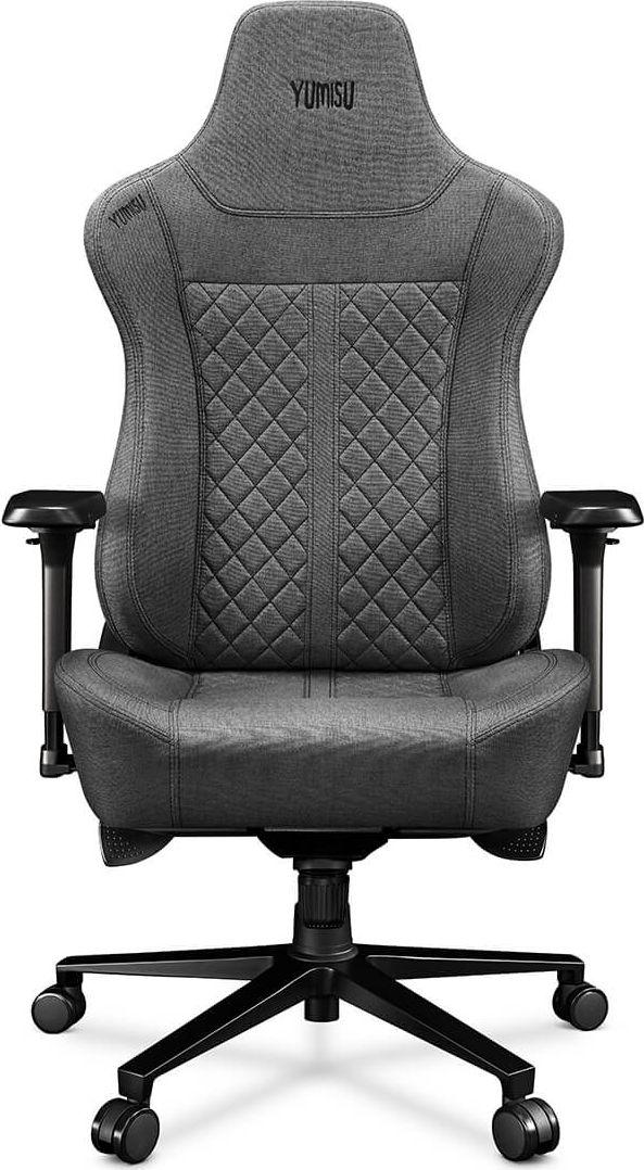 Žaidimų kėdė Yumisu 2052 Fabric Gaming Chair, Pilka