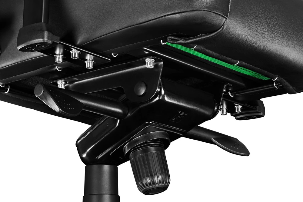 Žaidimų kėdė Yumisu 2053 Natural leather Gaming Chair, Juoda
