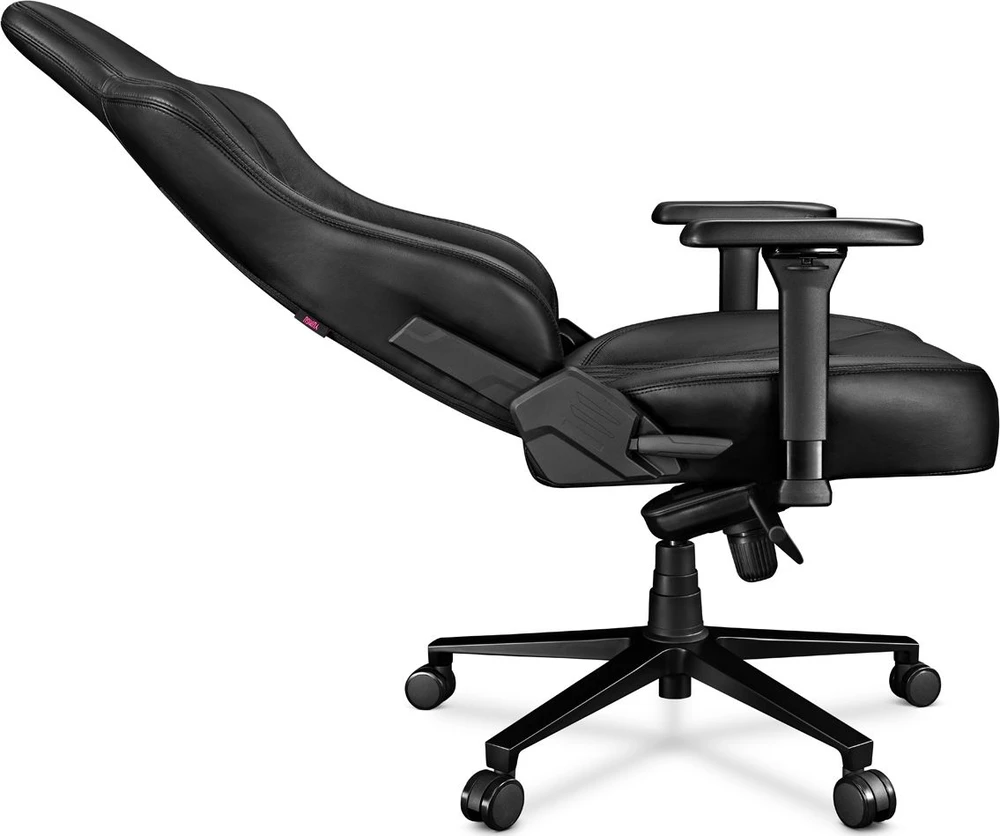 Žaidimų kėdė Yumisu 2053 Natural leather Gaming Chair, Juoda