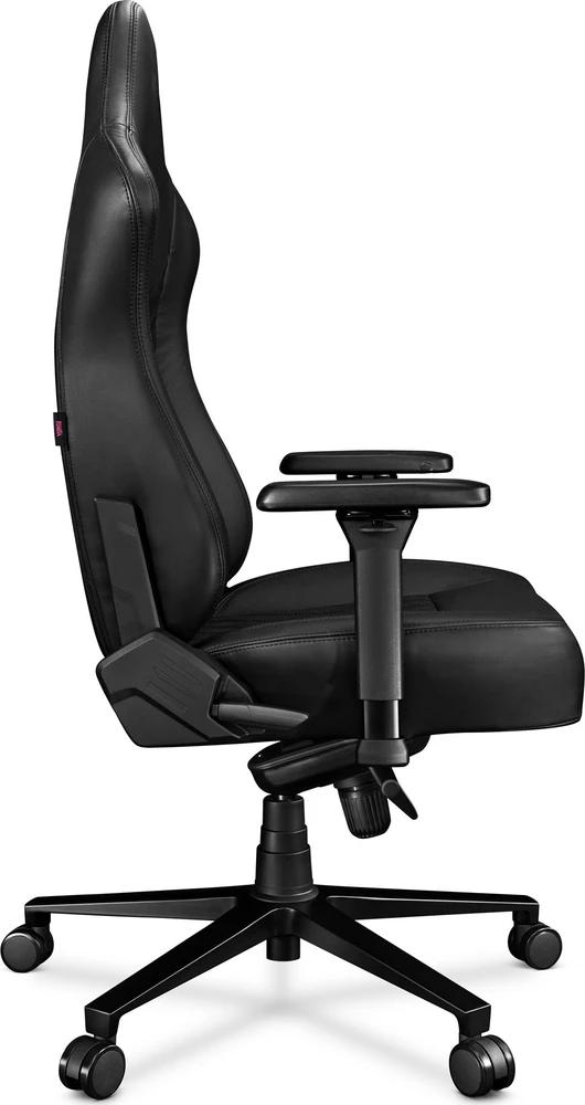 Žaidimų kėdė Yumisu 2053 Natural leather Gaming Chair, Juoda