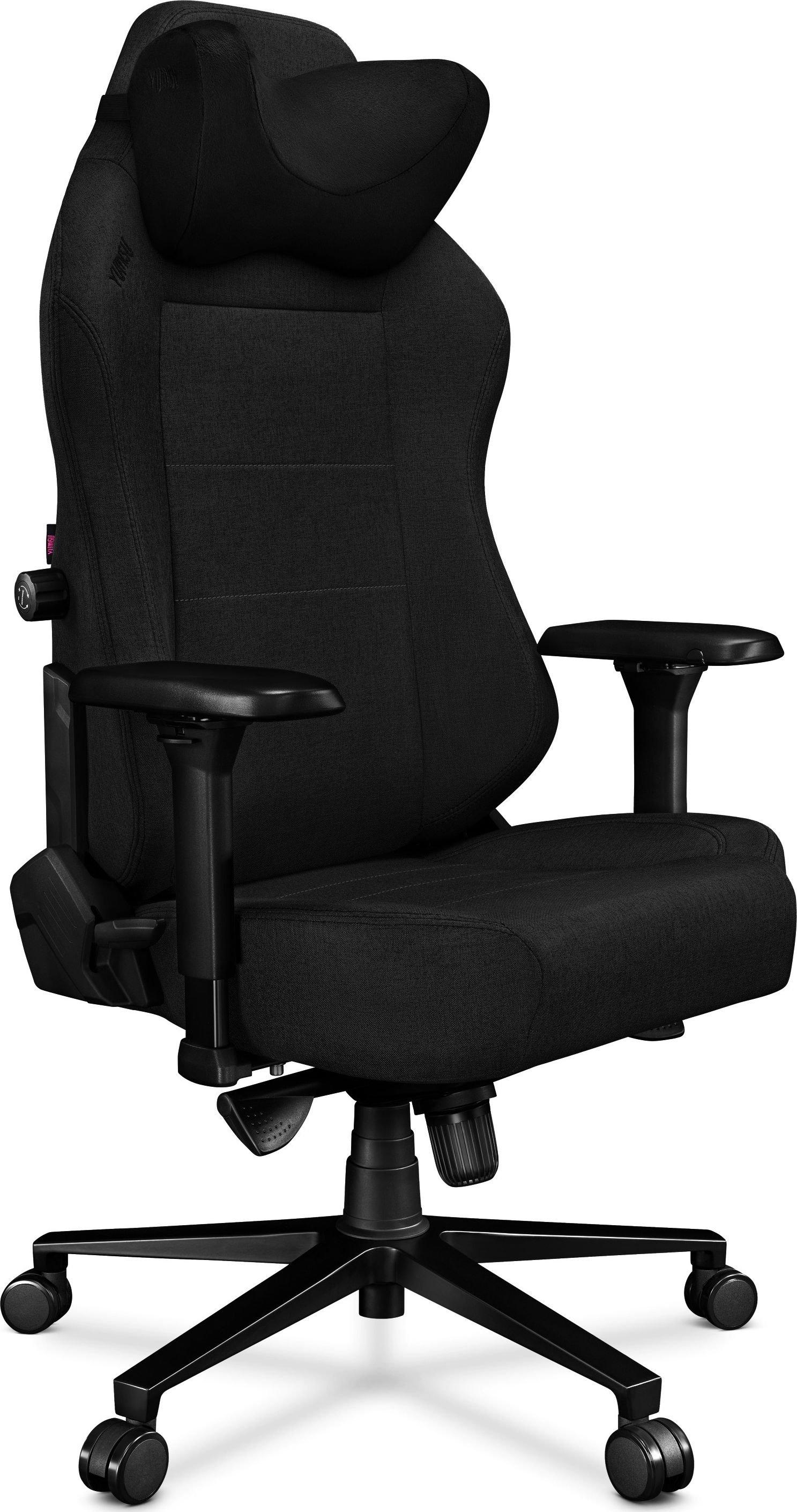 Žaidimų kėdė Yumisu 2054 Fabric Gaming Chair, Juoda, modelis 5903641493406, žema kaina Varle.lt