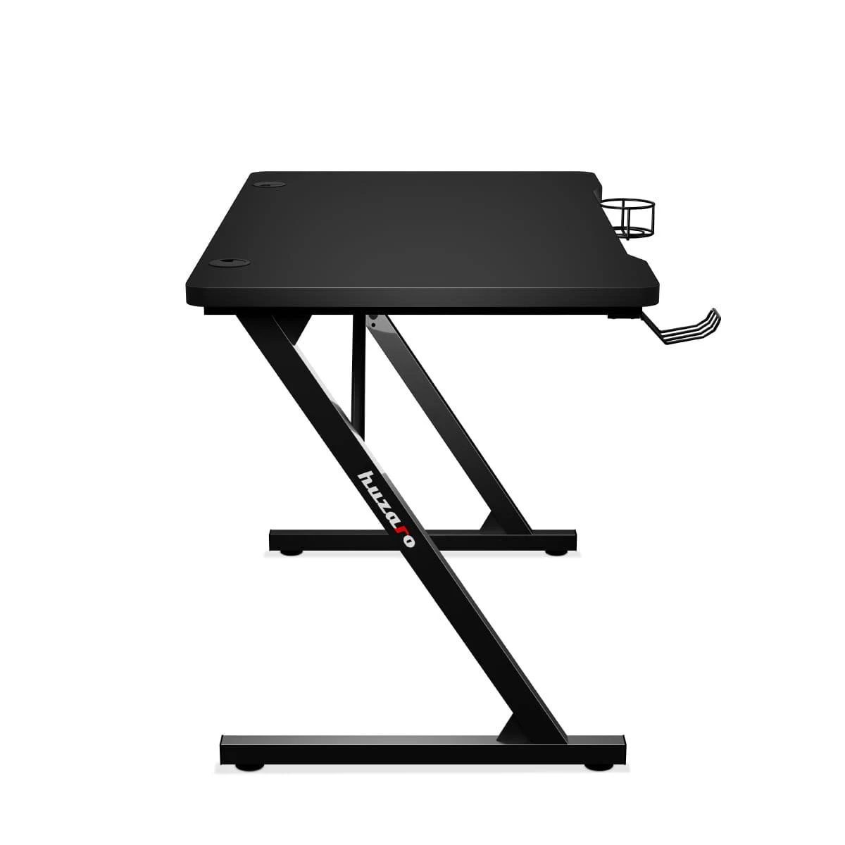 Žaidimų stalas Huzaro Hero 1.8 Gaming Desk, Juodos spalvos