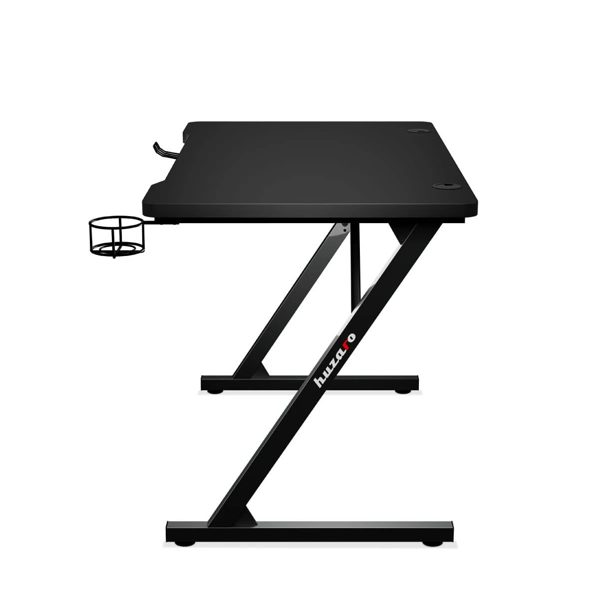 Žaidimų stalas Huzaro Hero 1.8 Gaming Desk, Juodos spalvos