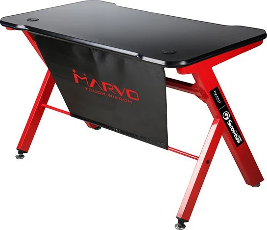 Žaidimų stalas Marvo DE-03 Gaming Desk, su RGB pašvietimu