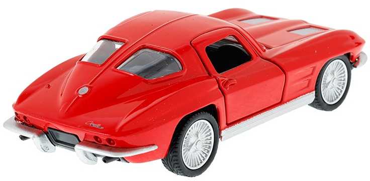 Žaislinis automobilis Daffi Chevrolet Corvette Stingray 1963, raudonos spalvos