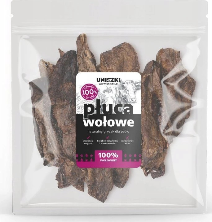 UNISZKI Beef lungs - dog treat - 500g