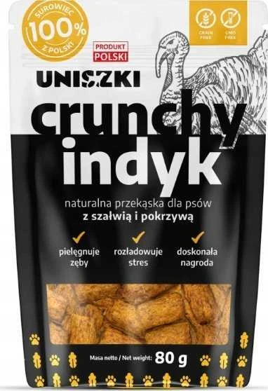 UNISZKI Traškus triušio skanėstas šunims su mėtomis ir dilgėlėmis, 80 g