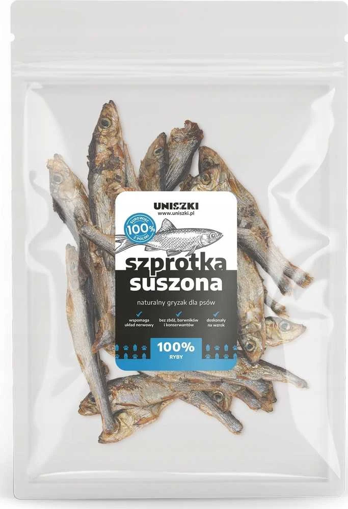 UNISZKI Džiovinti šprotai - šunų skanėstas - 40 g