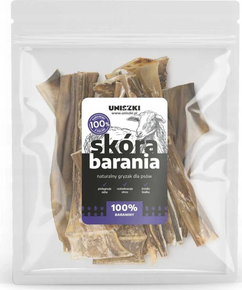 UNISZKI Sheep skin - dog treat - 100g