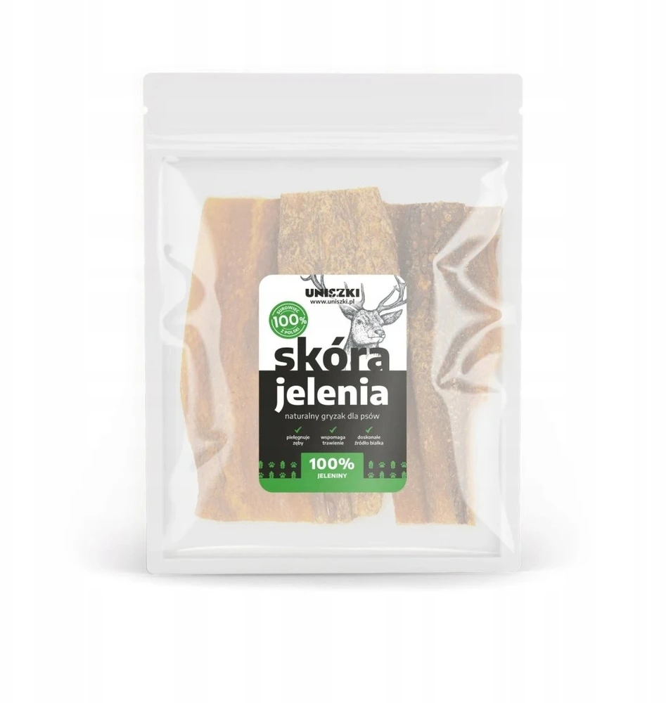 Usorteret UNISZKI Deer skin – skanėstas šuniui – 100g