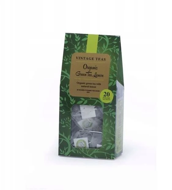 Vintage Teas Žalioji arbata Žalias Tea Lemon 20x2g